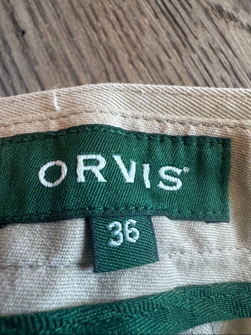 Orvis Men’s Ultimate Khakis Flat Front Chino Pants 8K4Y Tan - Picture 2 of 11